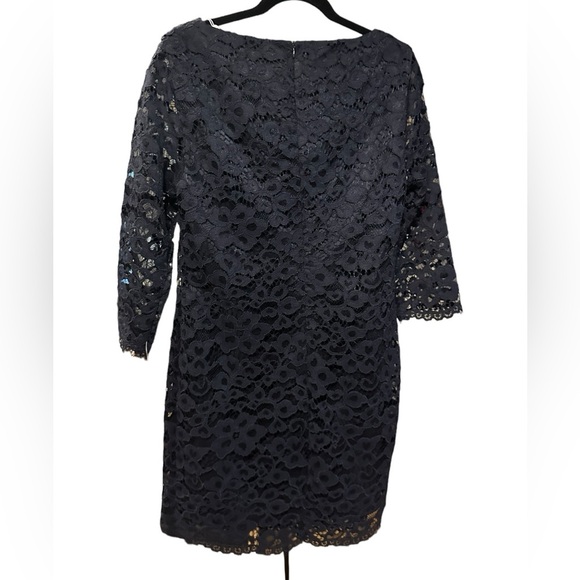 Trina Turk black lace mini dress size 12 - Picture 6 of 11